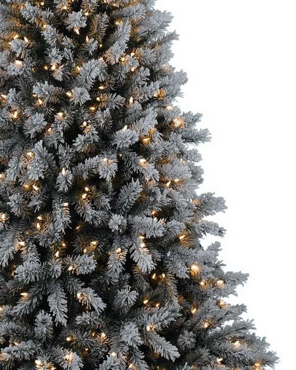 How to decorate flocked Christmas tree tips