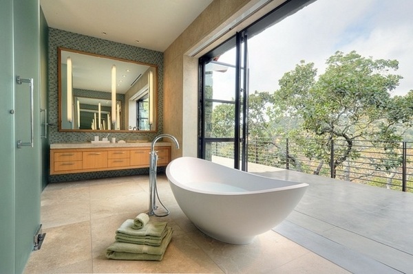 Modern-bathroom-design-elegant-freestanding-bathtubs
