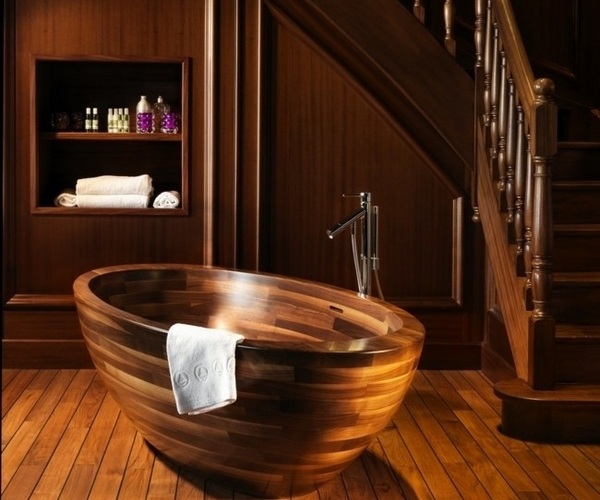 Walnut-freestanding-bathtub-bedroom-furniture-comfortable-idea