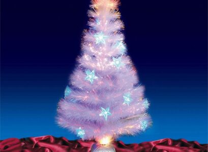 artificial-christmas-trees-ideas-fibre-optic-tree-white-color