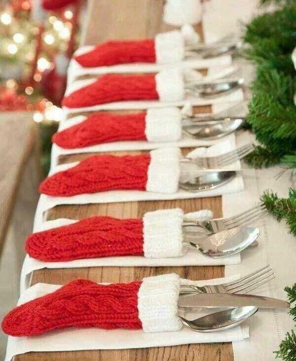  ideas festive table settings red white socks