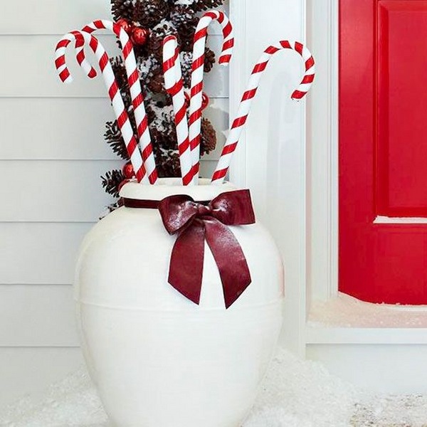 ideas white red colors vase ribbons