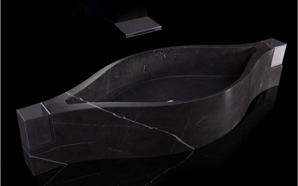 contemporary-bathroom-sinks-design-black-marble-sink