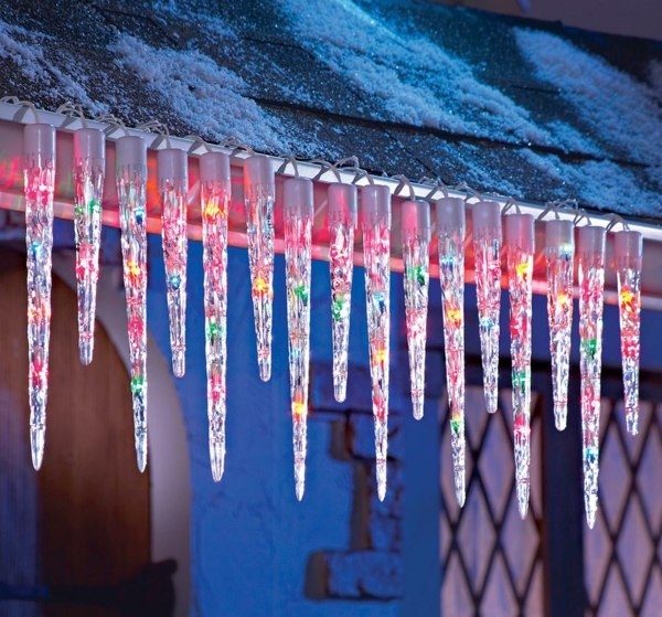 festive lights outdoor decorations icicles
