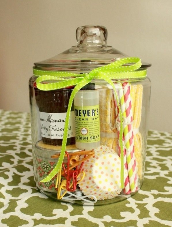 housewarming-gift-ideas-cupcake ingredients in glass jar