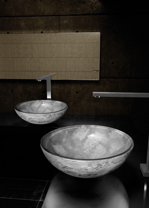 modern-bathroom-sinks-design-gray-glass-vessel-sinks