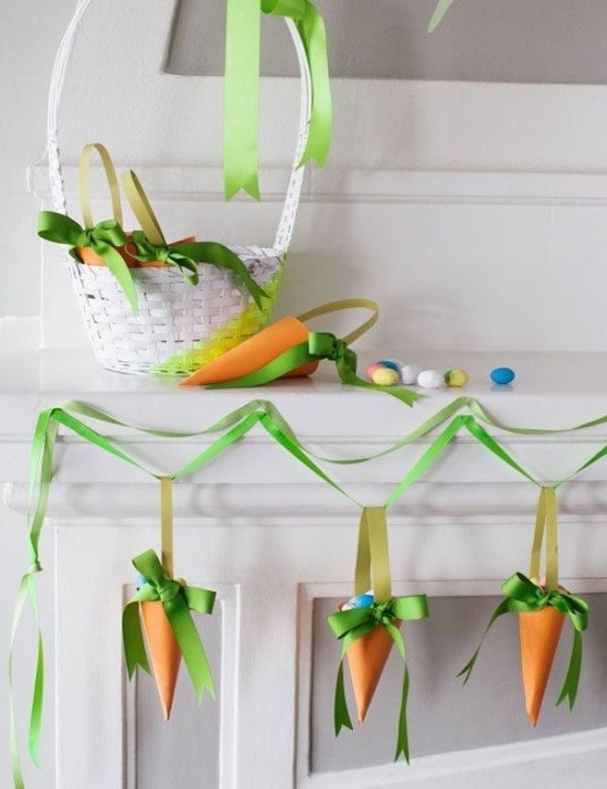 DIY carrot banner paper craft