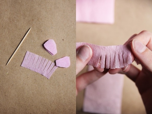 crafts ideas diy crepe paper mini flower instructions