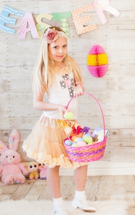 Girls Easter dresses ideas pastel colors easter basket