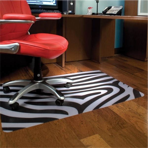 Original chair mat zebra pattern