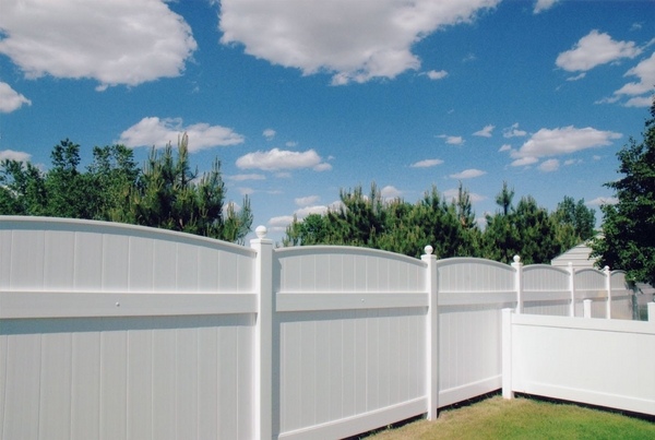 PVC privacy garden white panels