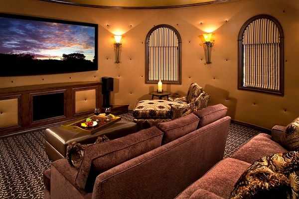 Round  home theater furniture covering