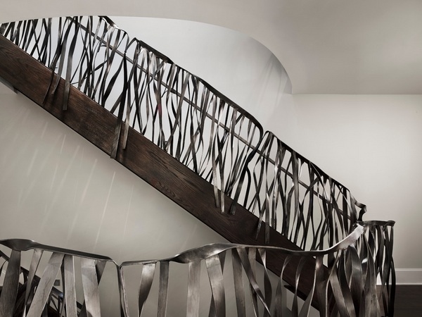 awesome modern staircase steel handrails