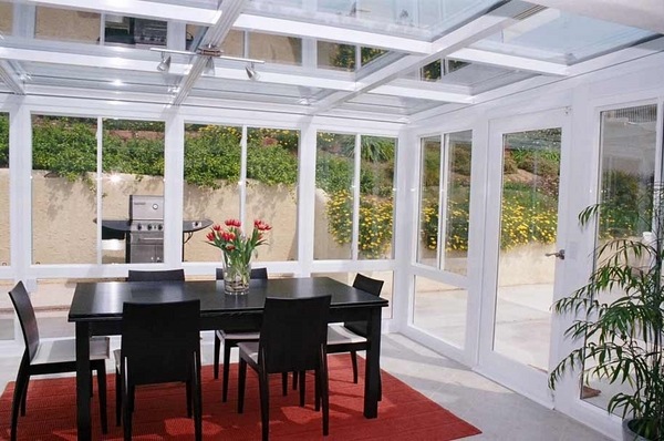 awesome sunrooms ideas red carpet black dining furniture set 