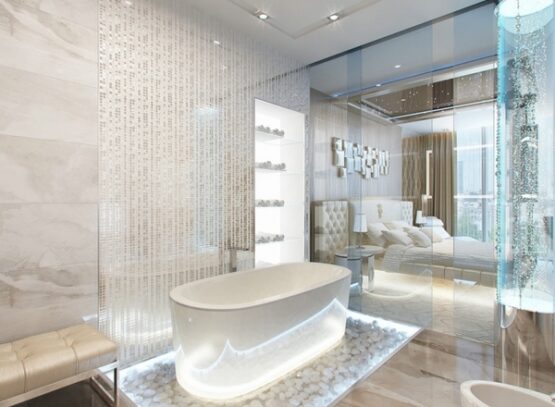 bathroom-trendss-2015-glass-wall-freestanding-bathtub-led-lighting