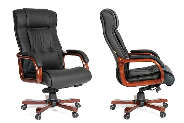 black leather reclining office chair footrest high back