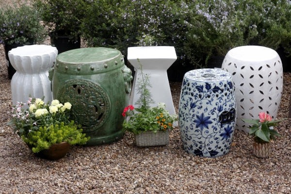 ceramic garden stools garden decoration ideas