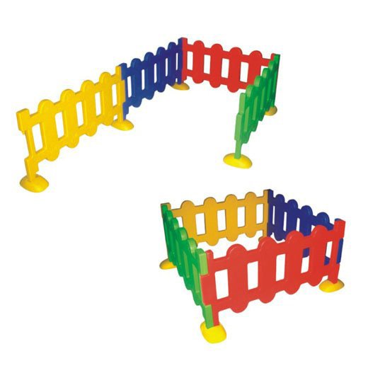 colorful PVC fence kids playground safe durable