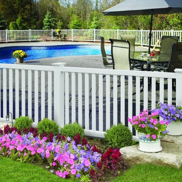 contemporary exterior design ideas patio deck swimming pool plastic fence