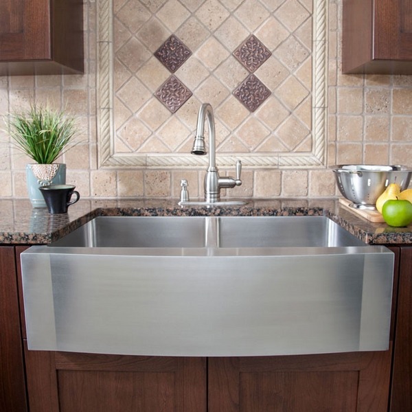 contemporary kitchen design farmhouse sink stainless steel
