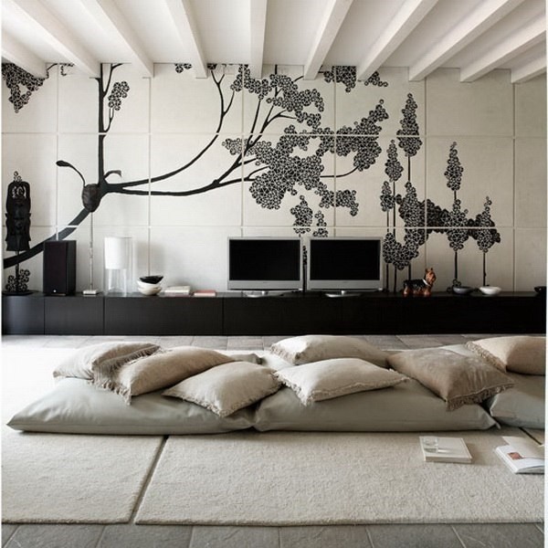 contemporary living room interior design beige carpet