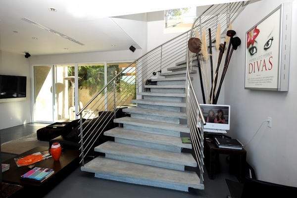 staircase steel handrail modern home staircase ideas