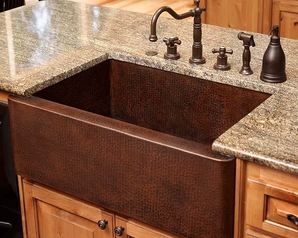 copper sinks modern kitchen design ideas