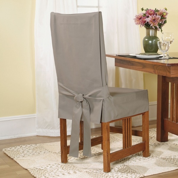 dining-room-chair-covers-slipcovers-ideas-gray-fabric