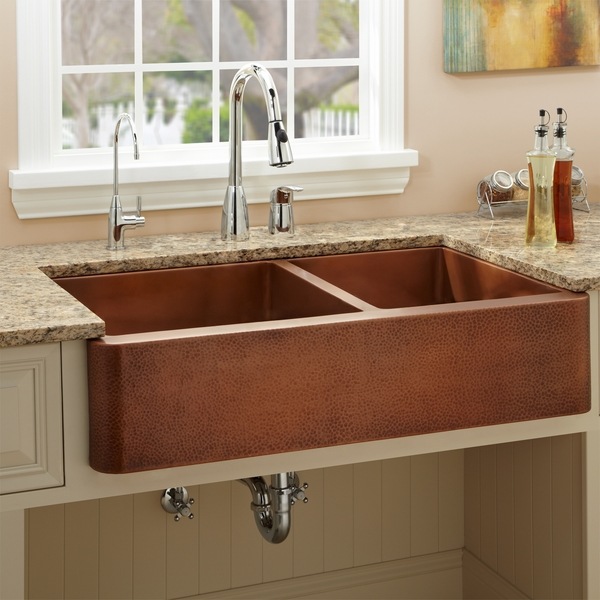 double sink brown marble countertop kitchen designs