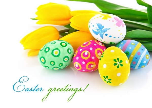 pictures ecards happy greetings tulips eggs