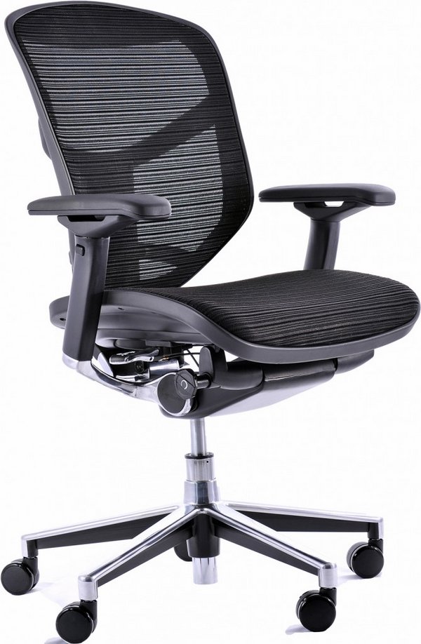 ergonomic furniture mesh deck chair black