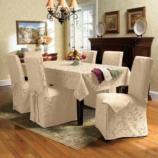 Dining Chair Covers Add Style And, Material Dining Room Chair Covers