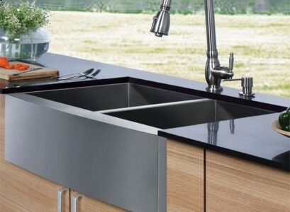 Farmhouse-double-stainless-steel-kitchen-sink-contemporary-kitchen-design
