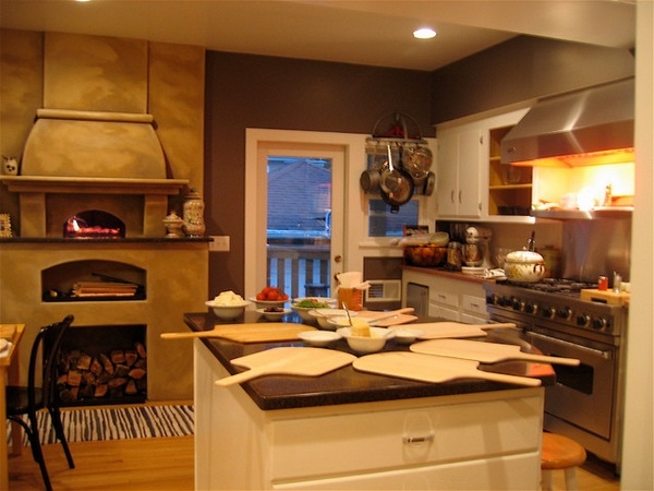 Pizza Oven In The Kitchen 25 Ideas For True Pizza Lovers   Kitchen Equipment Indoor Pizza Oven Wood Burning 