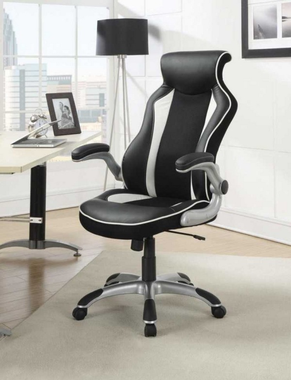 leather chair modern reclining chair white desk
