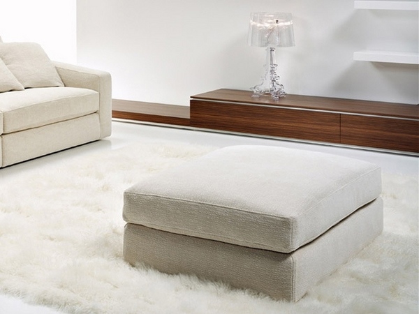  white ottoman pouf white carpet sofa