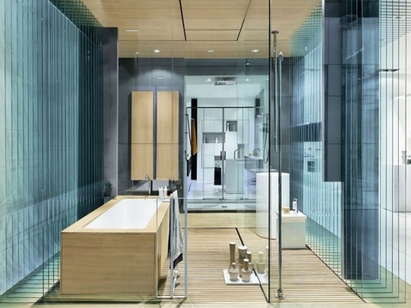 modern bathroom furniture wooden spa whirlpool tub