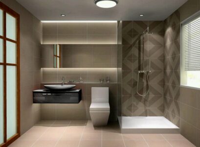 modern-bathrooms-budget-designs-small-vanity-shower-wall-mirror