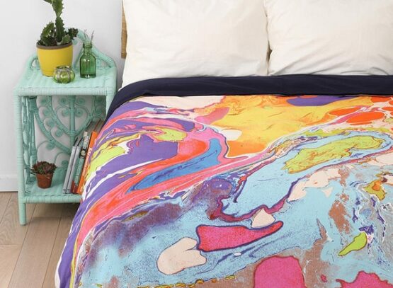 modern-bedroom-design-magical-thinking-bedding-pink-blue-color