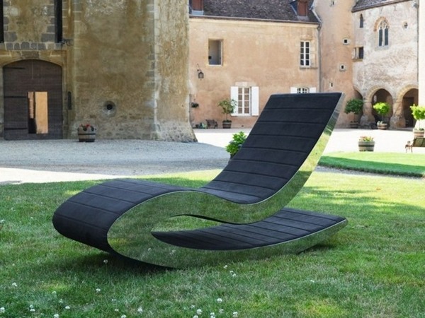 modern lounge chair garden furniture ideas