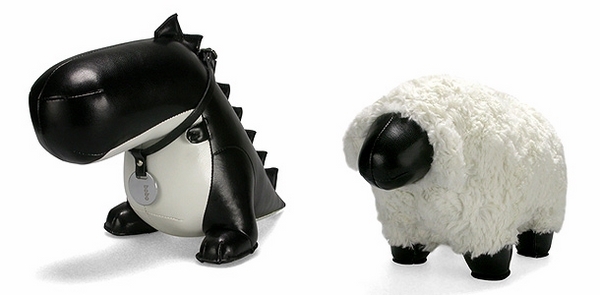 modern creative doorstop ideas animals dinosaur sheep