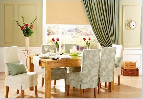 Dining chair covers add style and elegance to the dining room