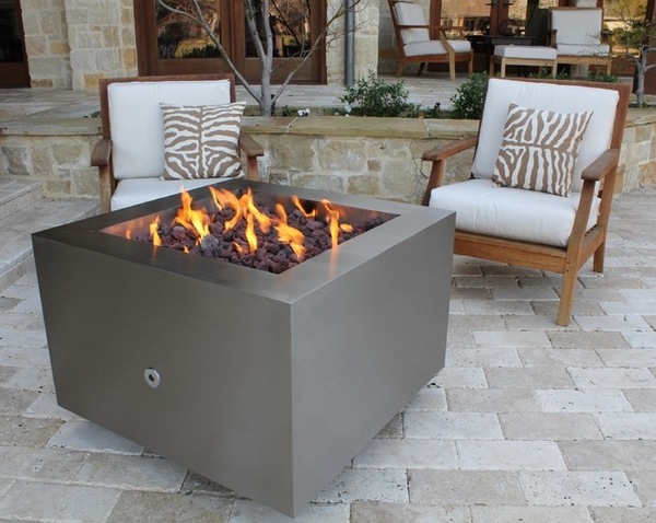modern fire pits firepit stainless steel