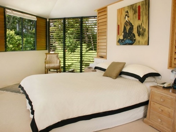 modern japanese style bedroom feng shui bed position