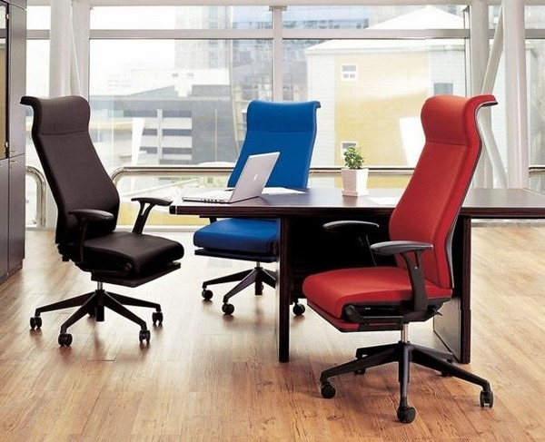modern office chairs ergonomic design ideas high backrest armrests wheels