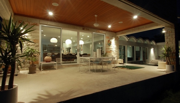 modern patio design ideas sliding doors roof