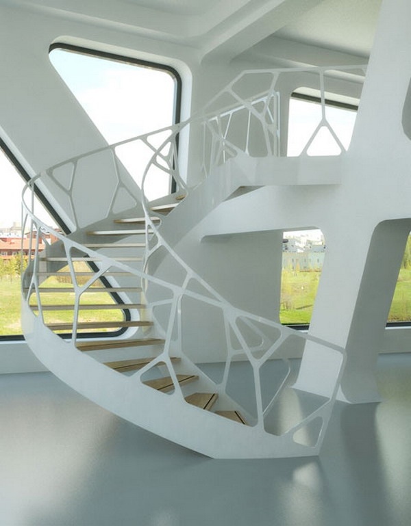 modern staircase decorative railings metal handrail