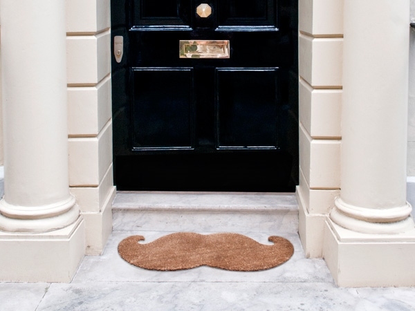 moustache doormat cute home entrance decor ideas