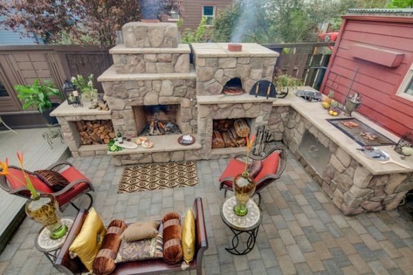 outdoor kitchen pizza oven designs