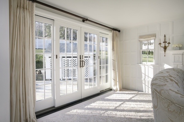patio sliding doors white modern home interior exterior